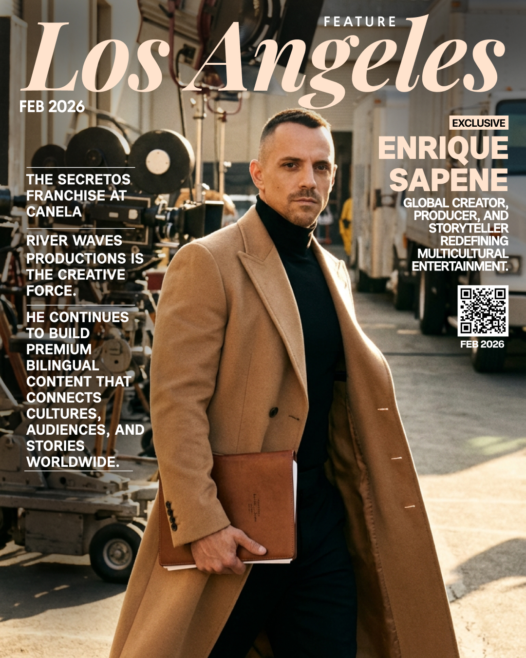 Los Angeles Feature Magazine cover featuring Enrique Sapene
